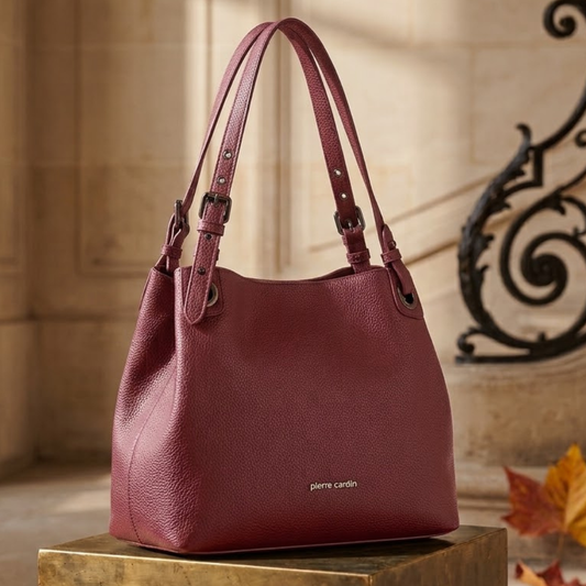 Pierre Cardin “Mirella” Eco-Leather Shoulder Bag