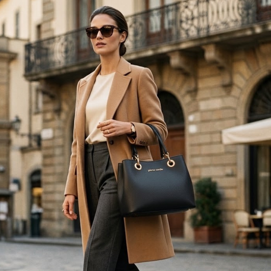 Pierre Cardin “Valenza” Eco-Leather Shoulder Bag