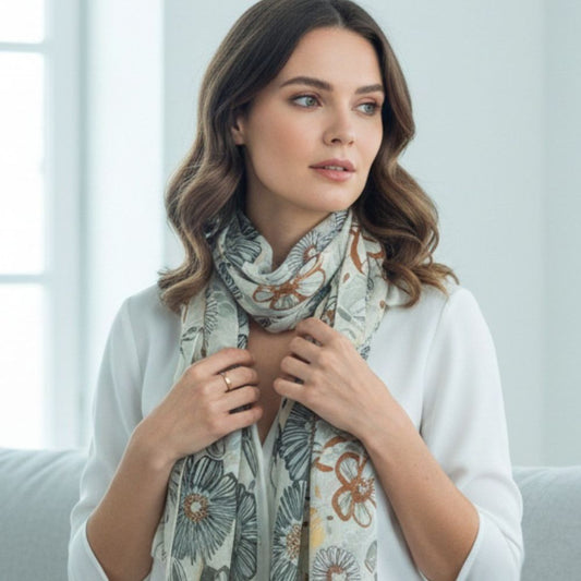 Laura Biagiotti “Fiore Voile” Scarf