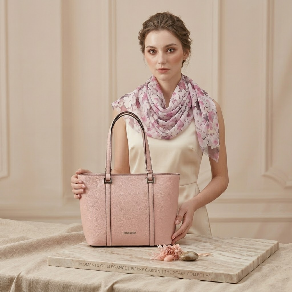 Pierre Cardin “Eleganza Pura” Eco-Leather Tote Bag