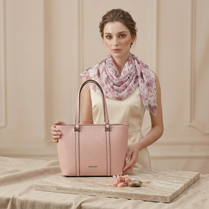 Pierre Cardin “Eleganza Pura” Eco-Leather Tote Bag