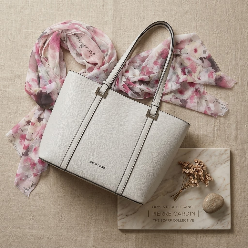 Pierre Cardin “Eleganza Pura” Eco-Leather Tote Bag