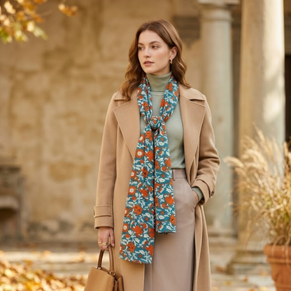 The Celeste Cotton Scarf