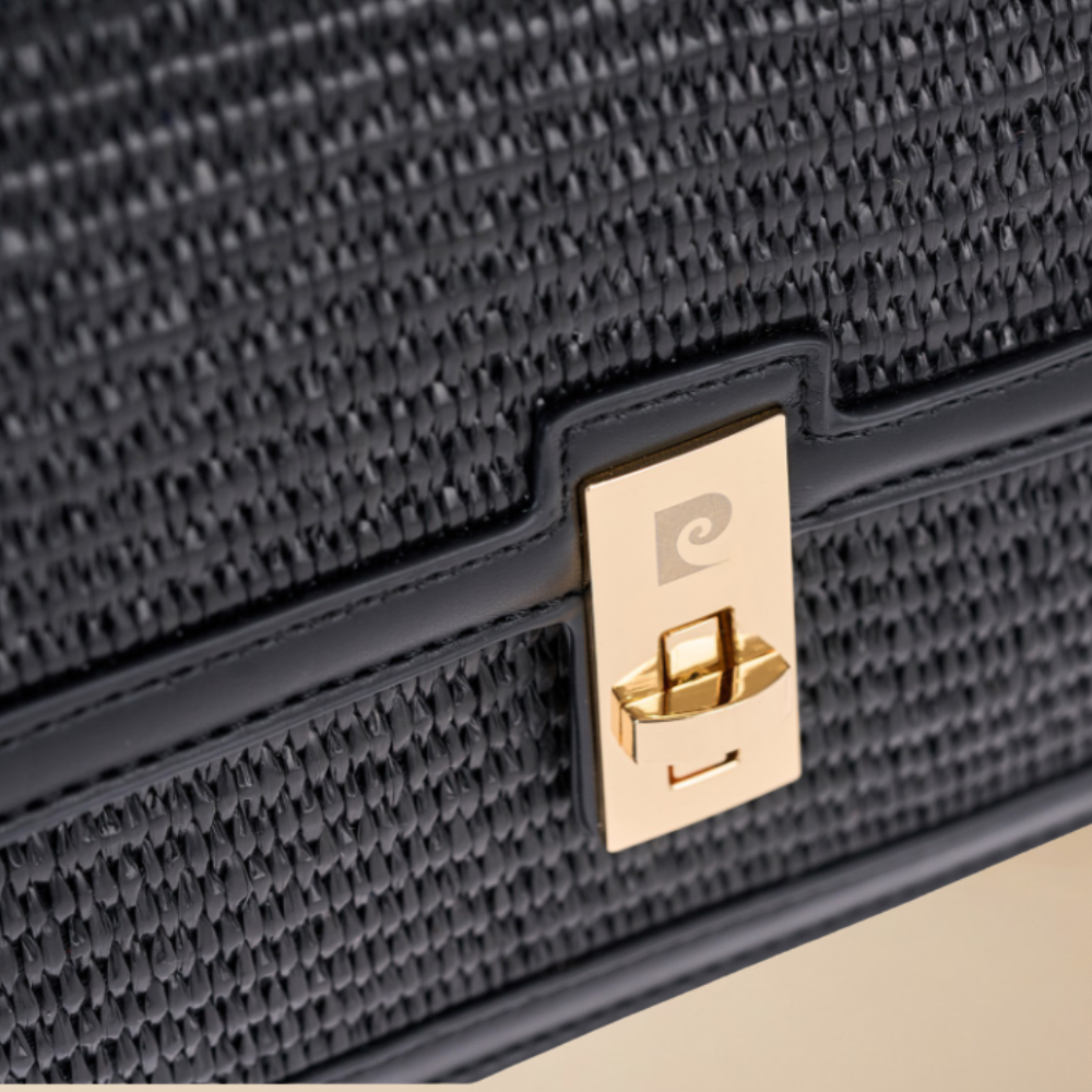 Pierre Cardin “Riviera Intreccio” Straw Shoulder Bag