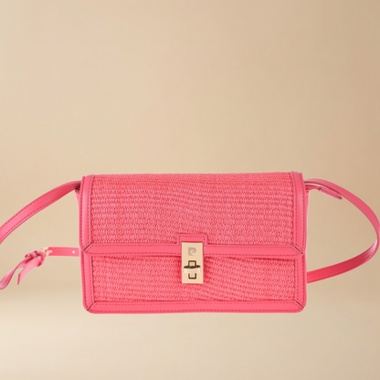Pierre Cardin “Riviera Intreccio” Straw Shoulder Bag