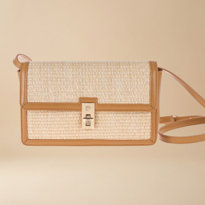 Pierre Cardin “Riviera Intreccio” Straw Shoulder Bag