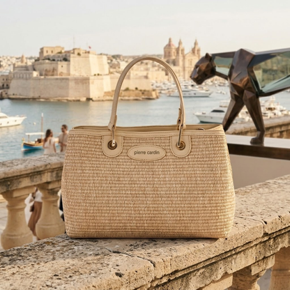 Pierre Cardin “Paglia Eleganza” Straw Handbag