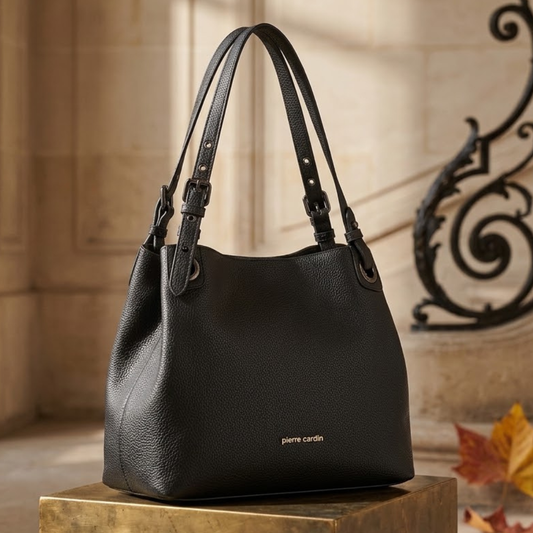 Pierre Cardin “Mirella” Eco-Leather Shoulder Bag