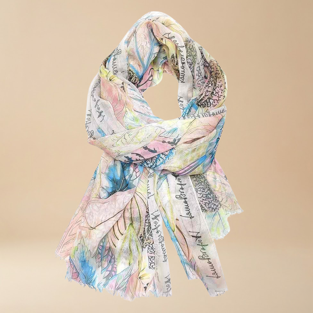 Laura Biagiotti 'Foglie Voile' Scarf