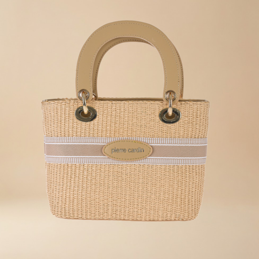 Pierre Cardin “Paglia Mini Classica” Straw Handbag