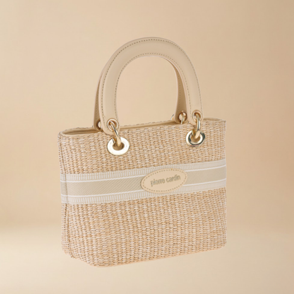 Pierre Cardin “Paglia Mini Classica” Straw Handbag