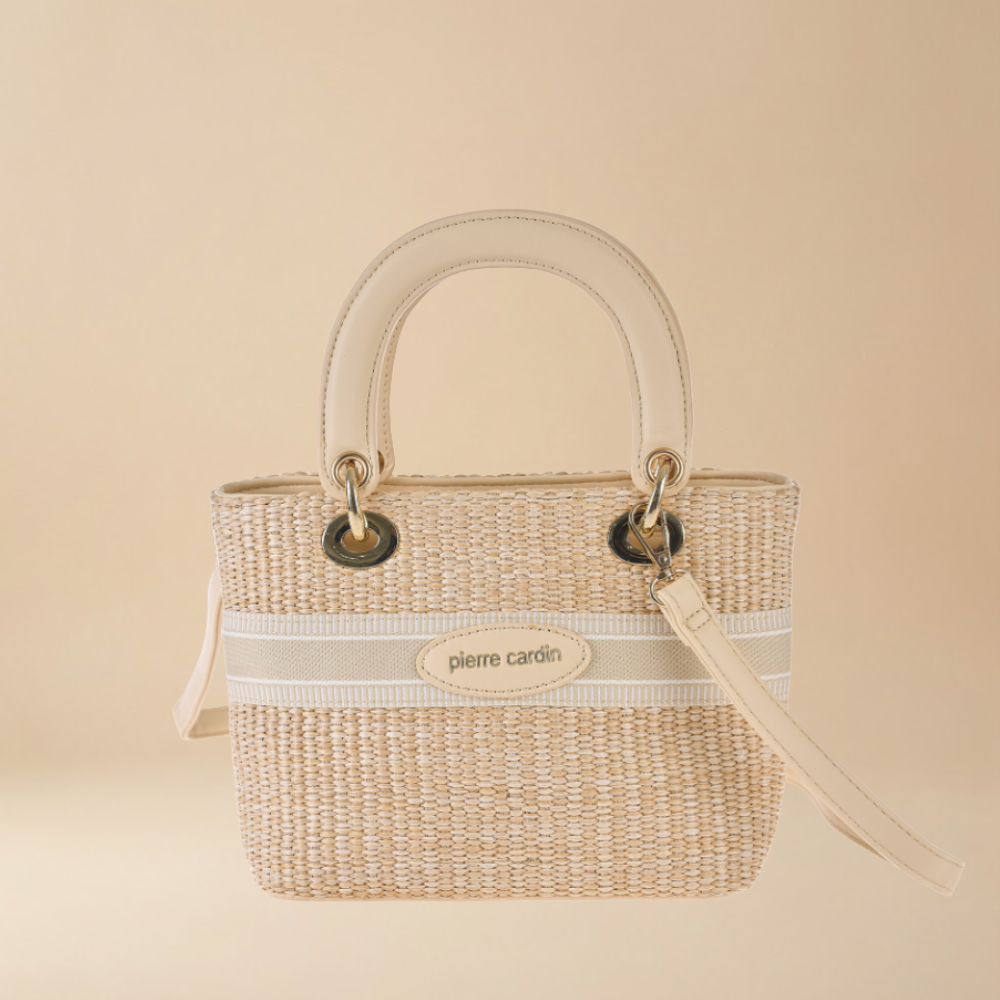 Pierre Cardin “Paglia Mini Classica” Straw Handbag