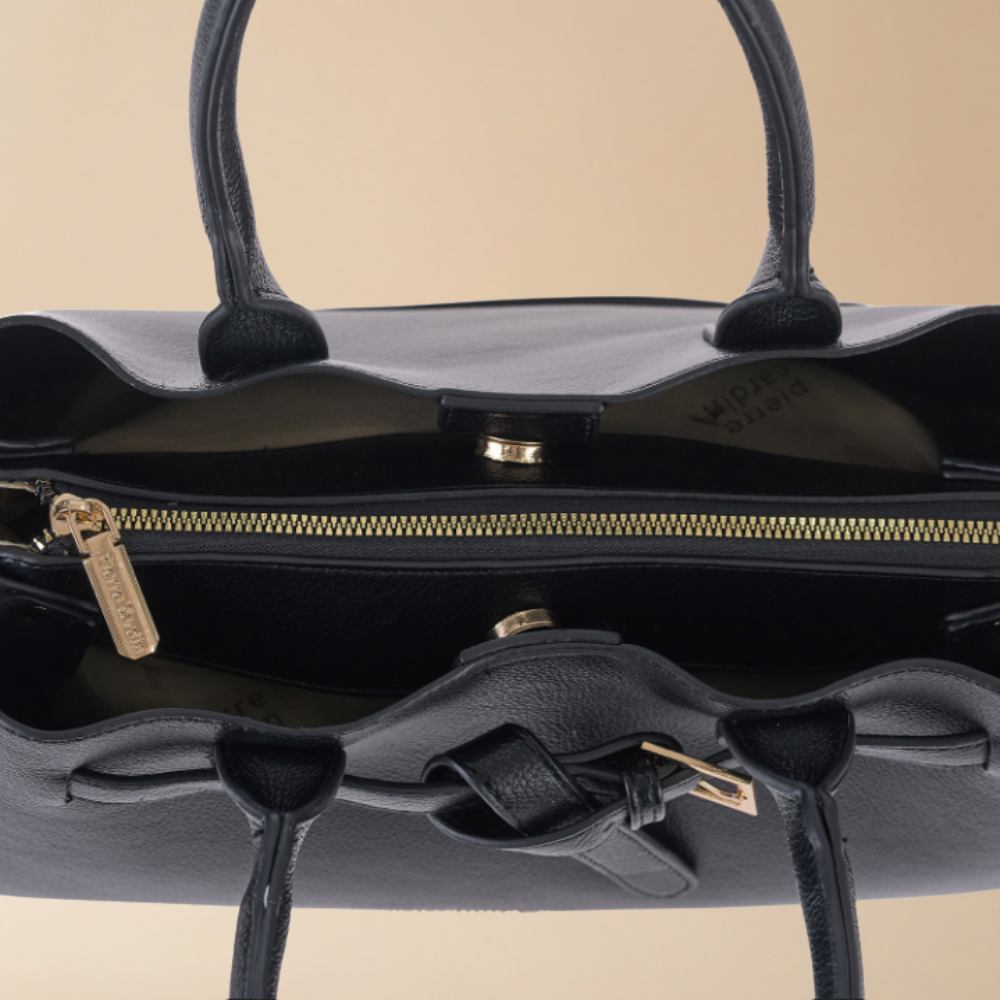 Pierre Cardin “Elegante” Eco-Leather Handbag in White