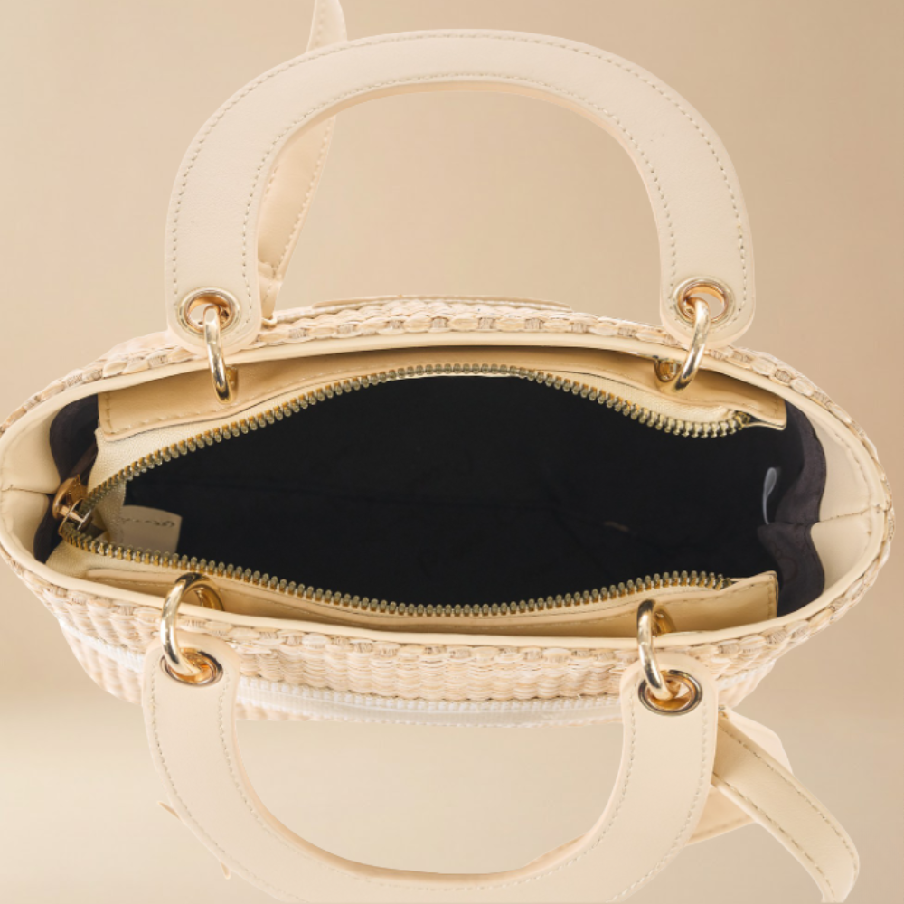 Pierre Cardin “Paglia Mini Classica” Straw Handbag