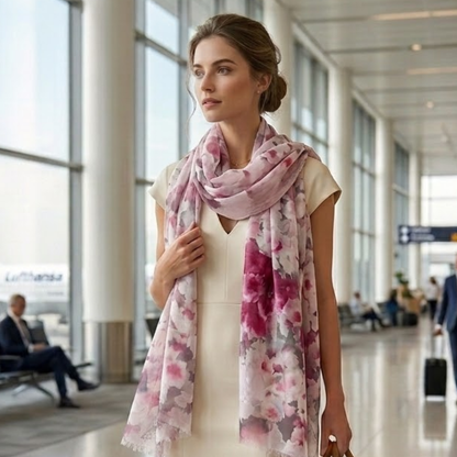 Laura Biagiotti “Fiori Voile” Scarf
