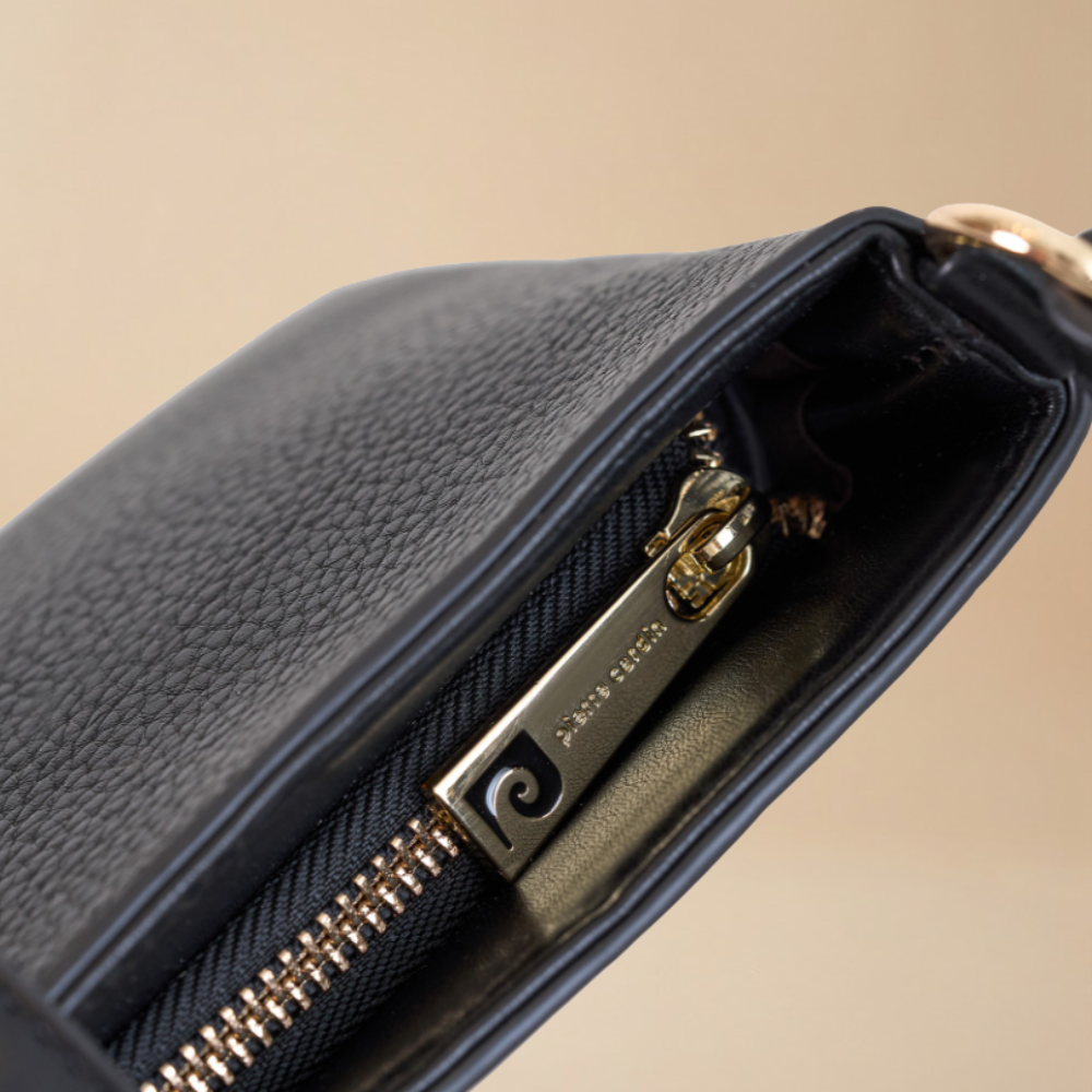 Pierre Cardin “Silhouette” Slim Eco-Leather Shoulder Bag