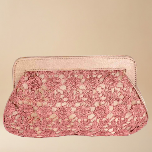 Romeo Gigli “Ricamo” Lace Clutch Bag