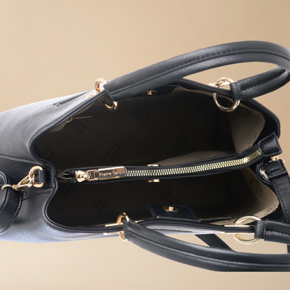 Pierre Cardin “Linea Tripla” Eco-Leather Handbag