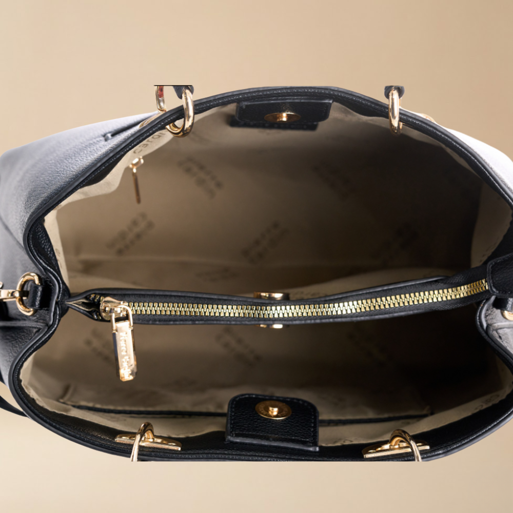 Pierre Cardin “Linea Tripla” Eco-Leather Handbag