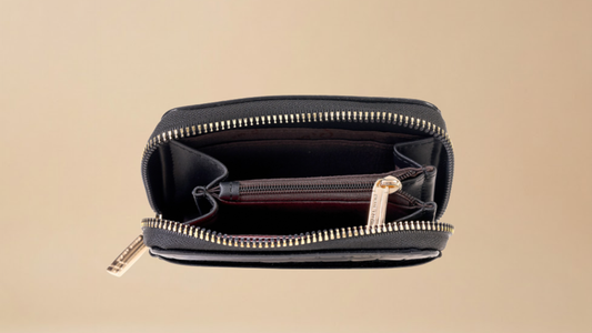 Pierre Cardin “Pink Élégance Mini” Croco Wallet