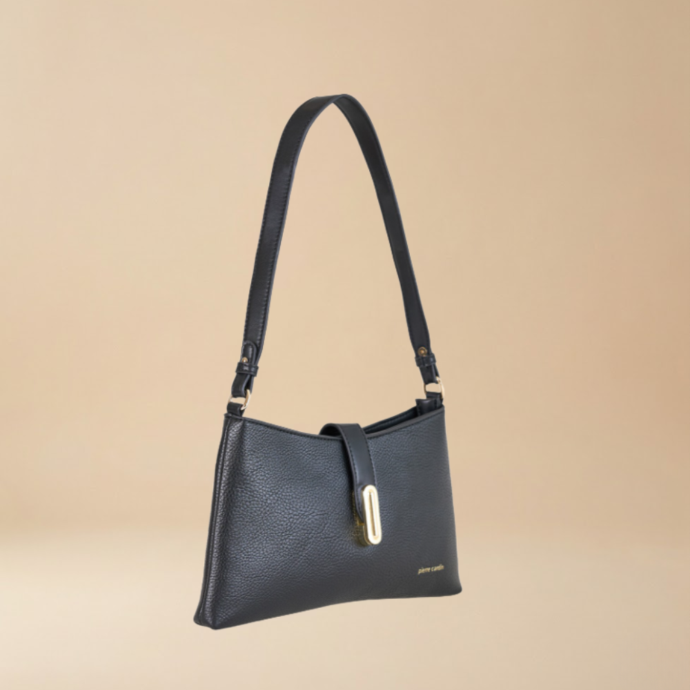 Pierre Cardin “Silhouette” Slim Eco-Leather Shoulder Bag