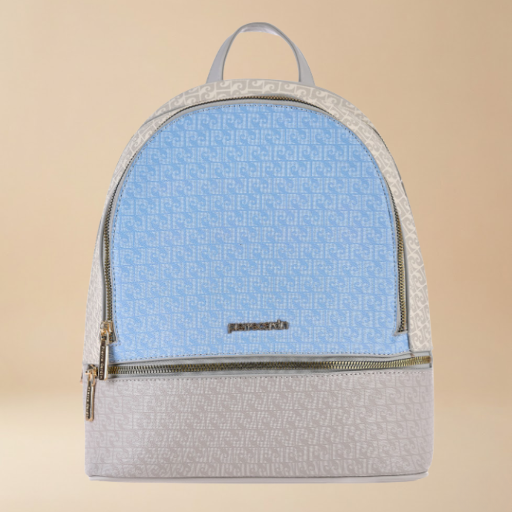 Pierre Cardin “Cielo Monogramma” Eco-Leather Backpack