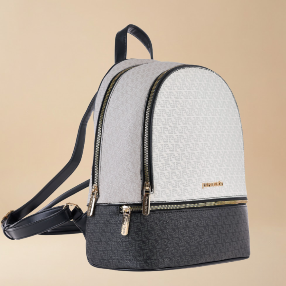 Pierre Cardin “Cielo Monogramma” Eco-Leather Backpack