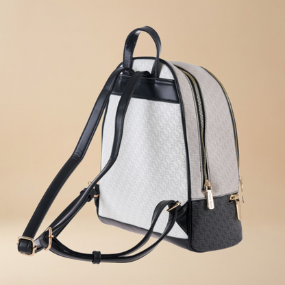 Pierre Cardin “Cielo Monogramma” Eco-Leather Backpack