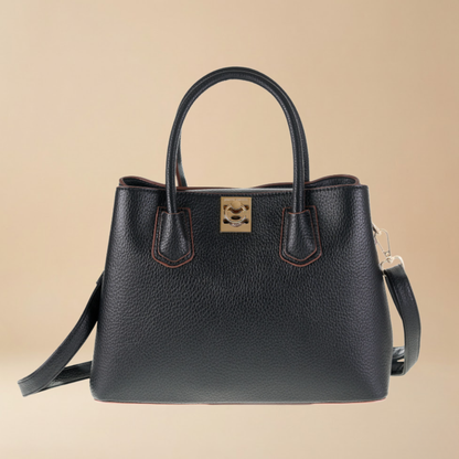 Pierre Cardin “Marcella” Structured Eco-Leather Shoulder Bag