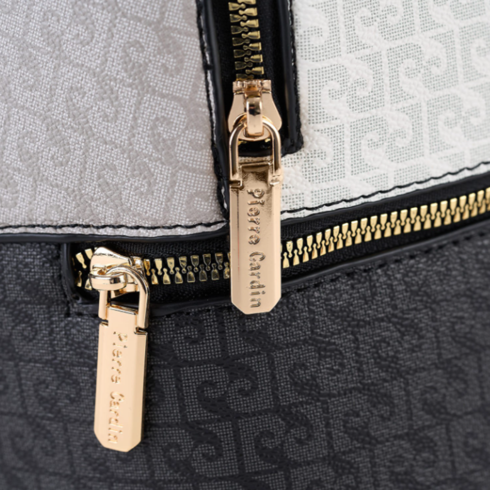 Pierre Cardin “Cielo Monogramma” Eco-Leather Backpack