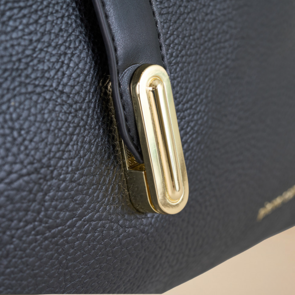 Pierre Cardin “Silhouette” Slim Eco-Leather Shoulder Bag
