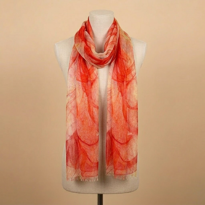 “Cerchi Moderni” Viscose Scarf