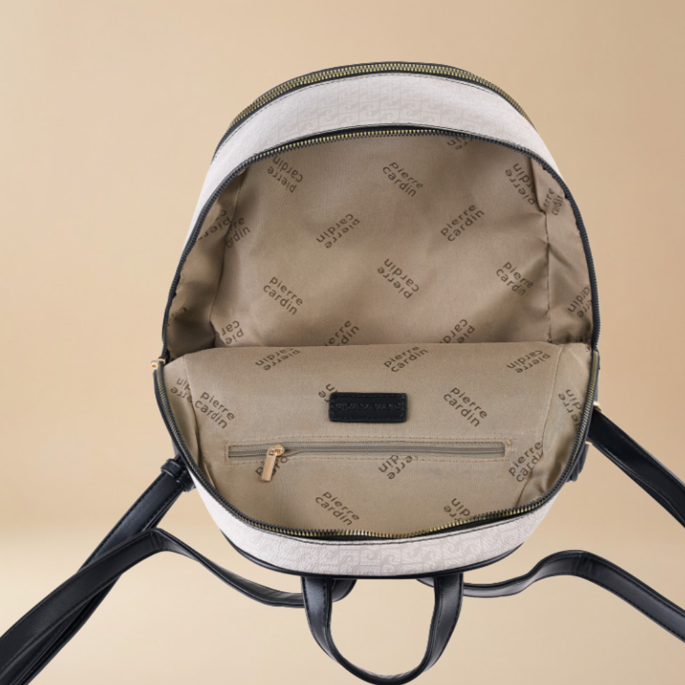 Pierre Cardin “Cielo Monogramma” Eco-Leather Backpack