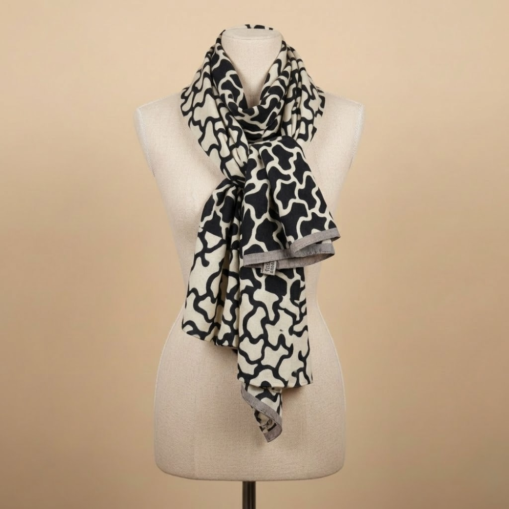 Nazareno Gabrielli “Geo Chic” Patterned Scarf