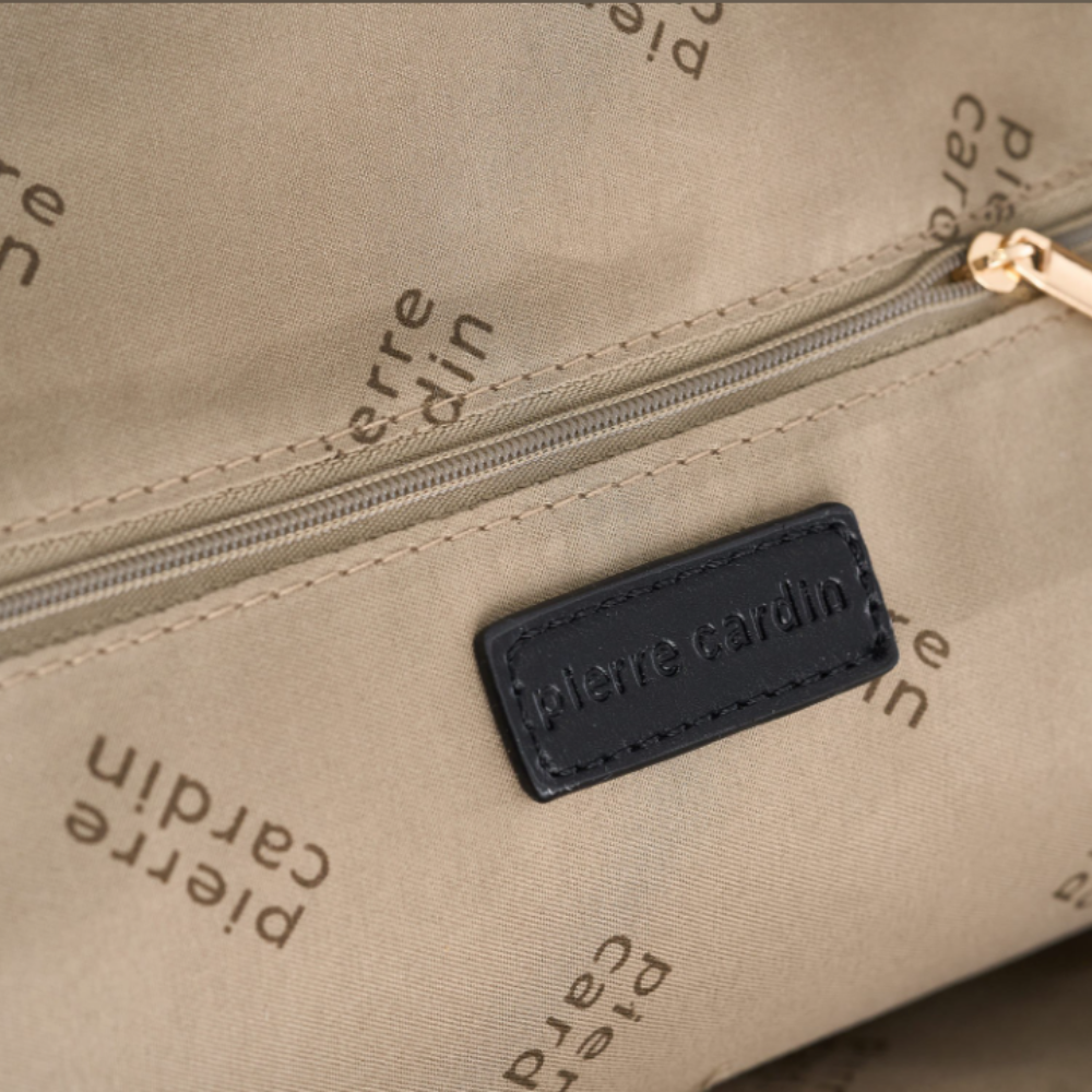Pierre Cardin “Cielo Monogramma” Eco-Leather Backpack