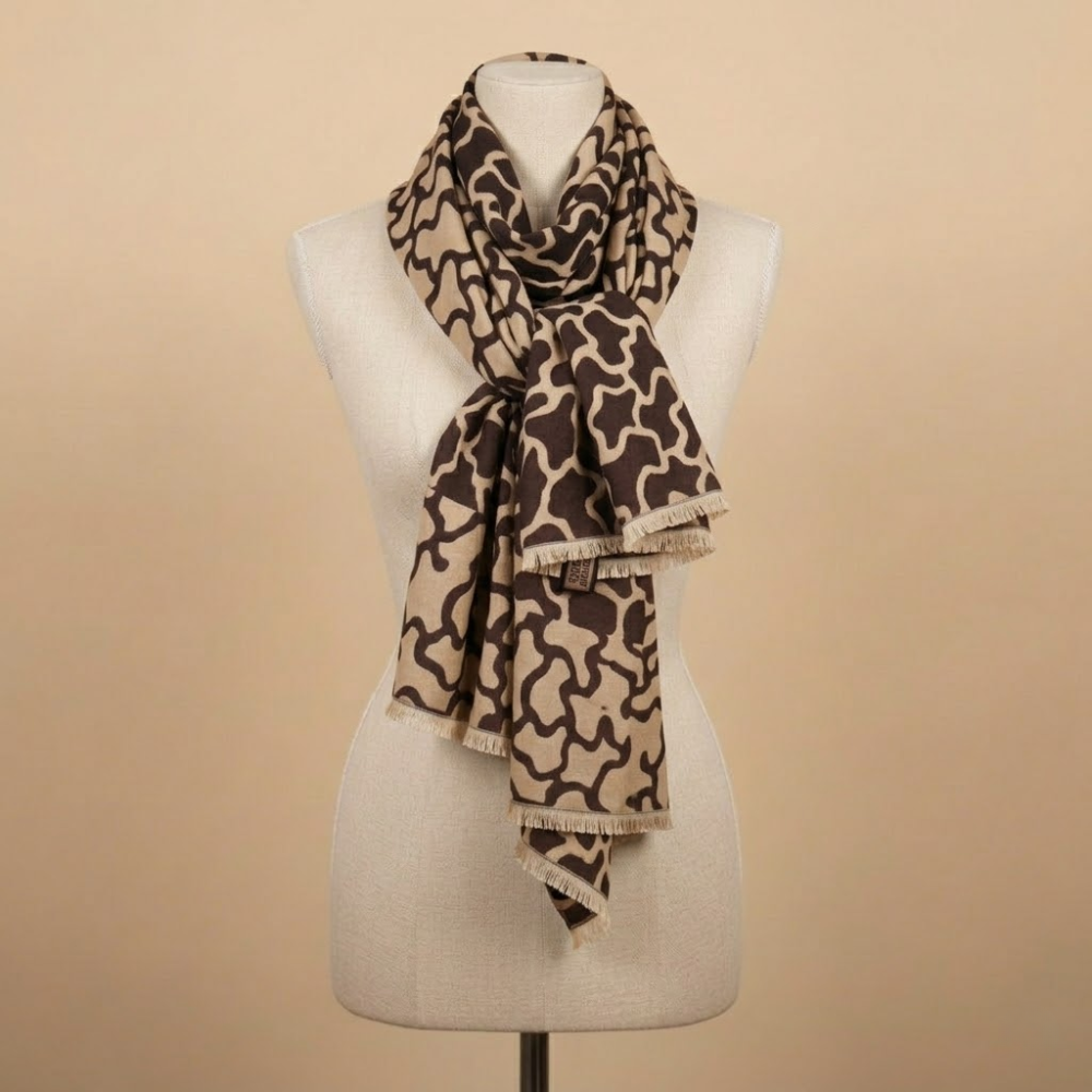 Nazareno Gabrielli “Geo Chic” Patterned Scarf