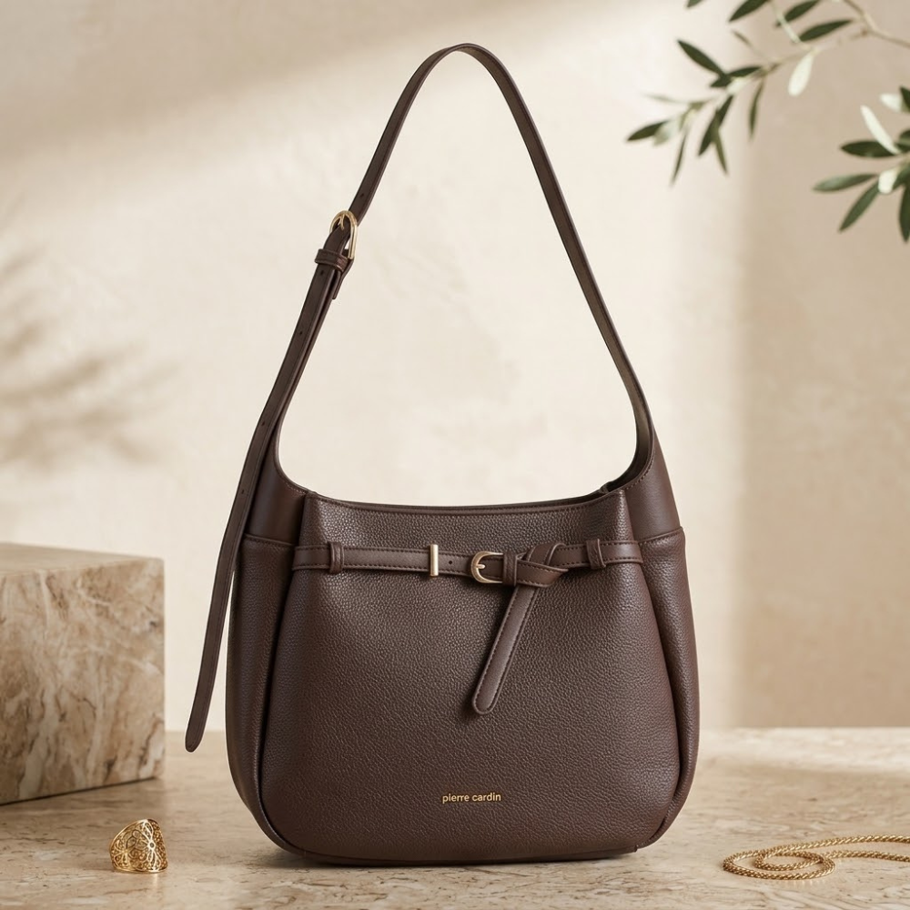 Pierre Cardin “Sofia” Eco-Leather Shoulder Bag