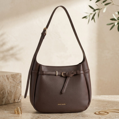 Pierre Cardin “Sofia” Eco-Leather Shoulder Bag