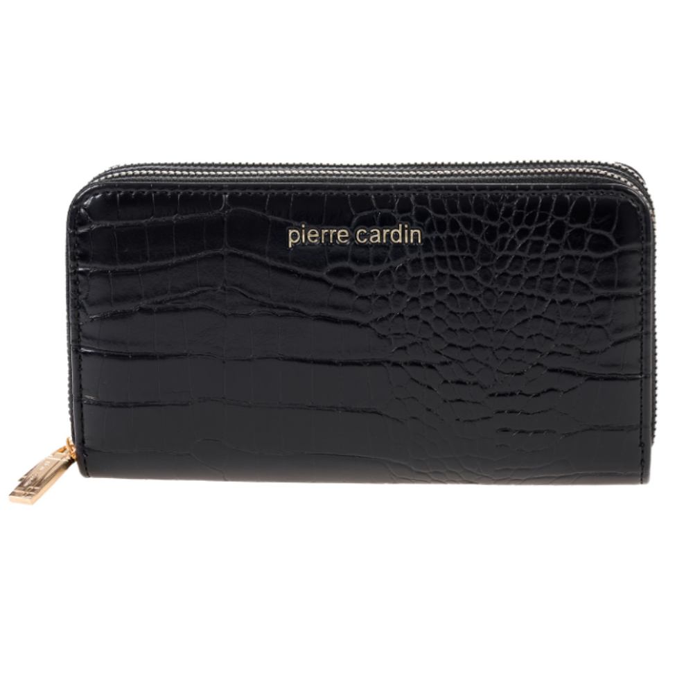 Pierre Cardin 'Noir Élégance' Croco Wallet