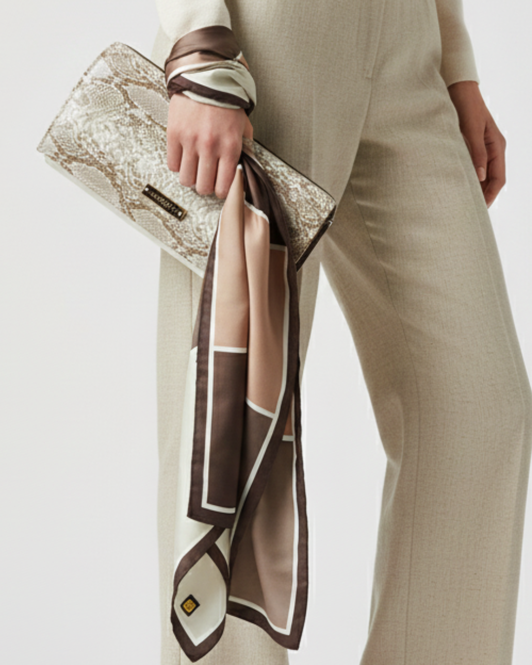 Gai Mattiolo “Color Quadra” Silk Foulard