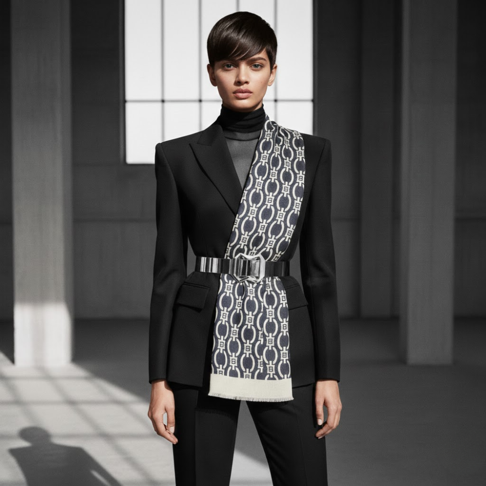 Laura Biagiotti Chain Elegance Scarf