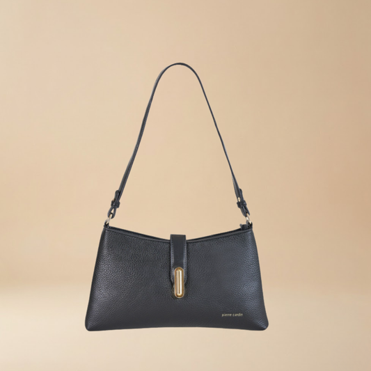Pierre Cardin “Silhouette” Slim Eco-Leather Shoulder Bag