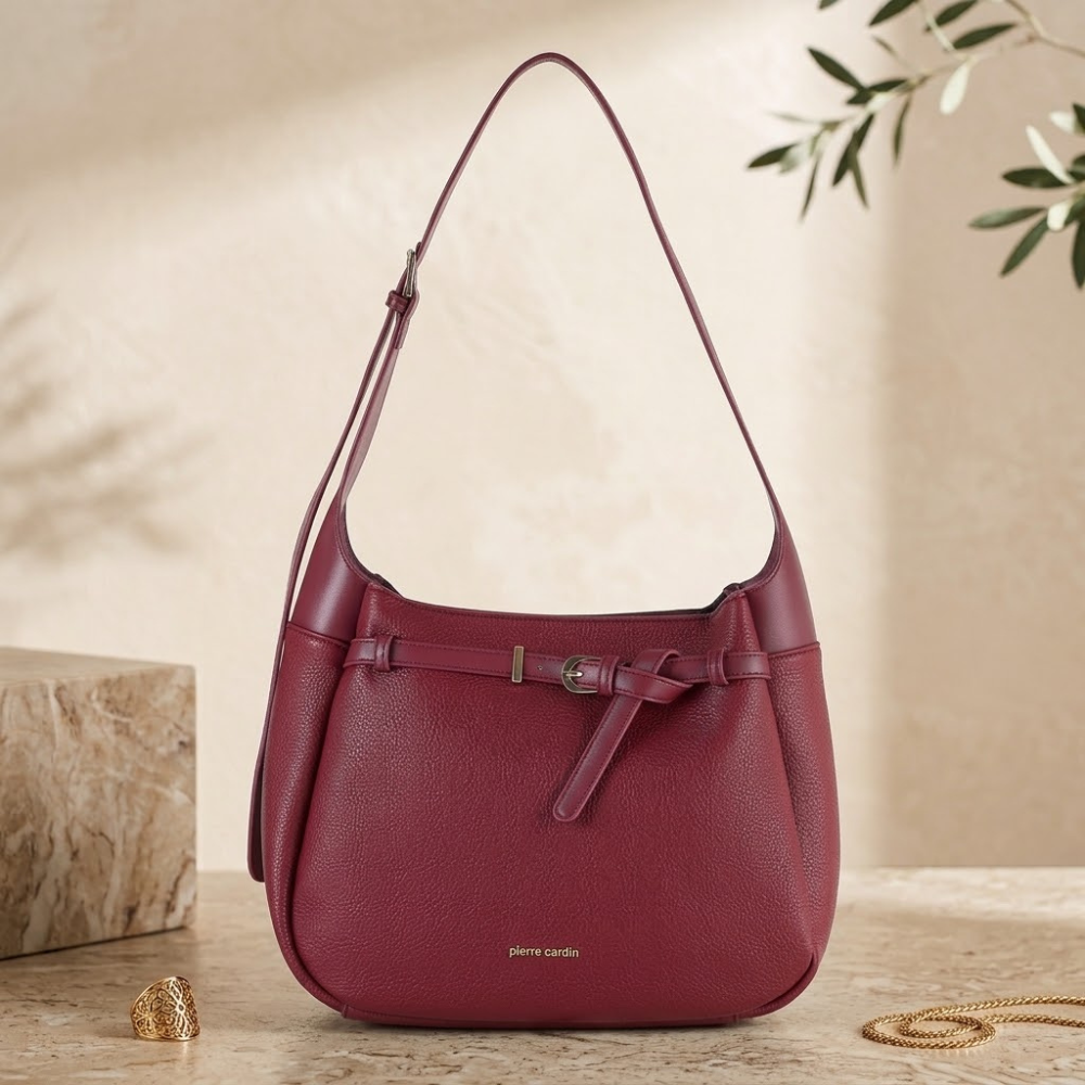 Pierre Cardin “Sofia” Eco-Leather Shoulder Bag