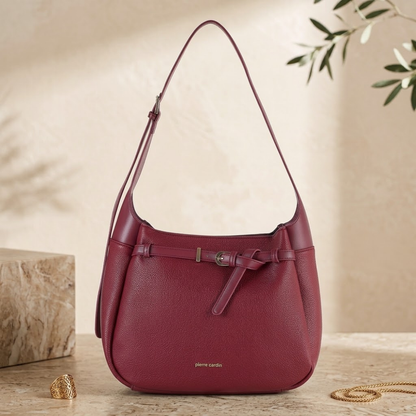 Pierre Cardin “Sofia” Eco-Leather Shoulder Bag