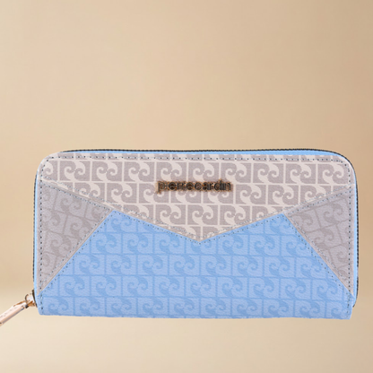 Pierre Cardin “Geometria Monogramma” Eco-Leather Zip Wallet