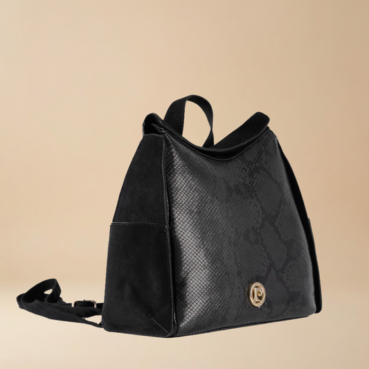 Pierre Cardin “Selva” Python-Effect Backpack