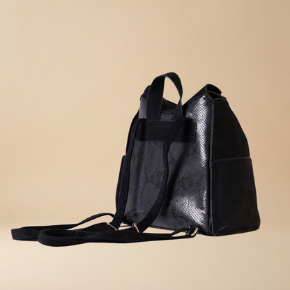 Pierre Cardin “Selva” Python-Effect Backpack