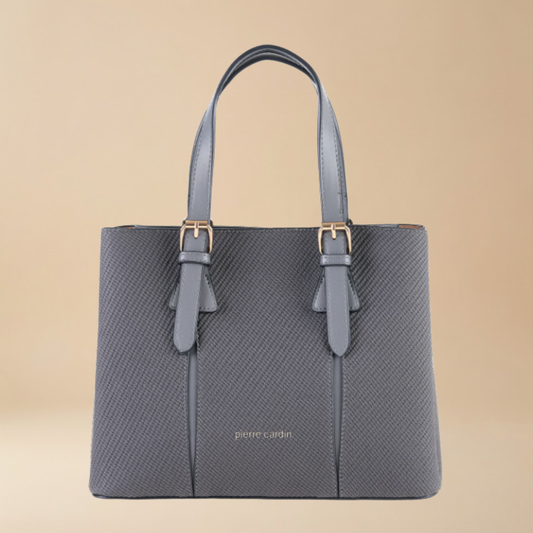 Pierre Cardin “Linea Nova” Mixed-Material Shoulder Bag