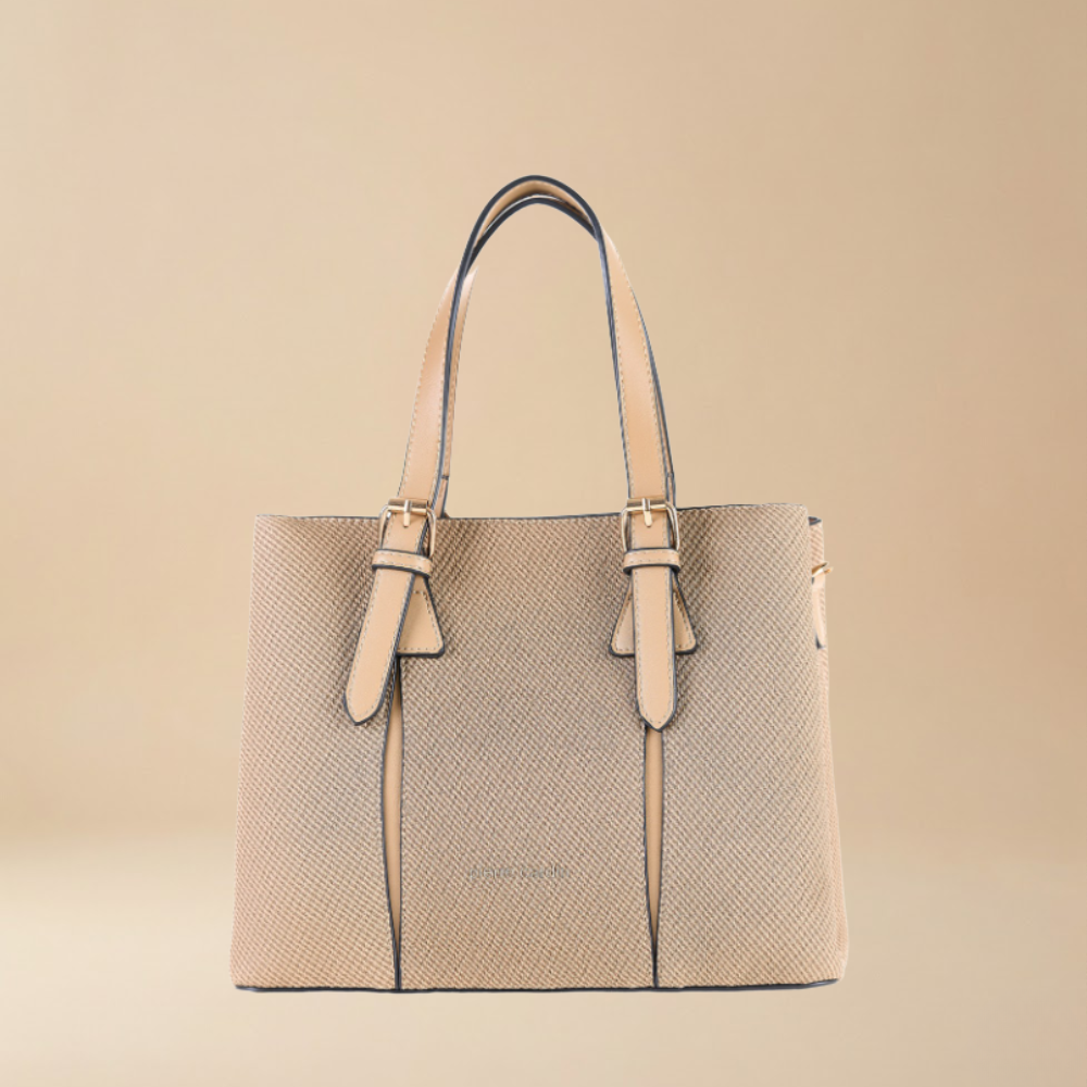 Pierre Cardin “Linea Nova” Mixed-Material Shoulder Bag