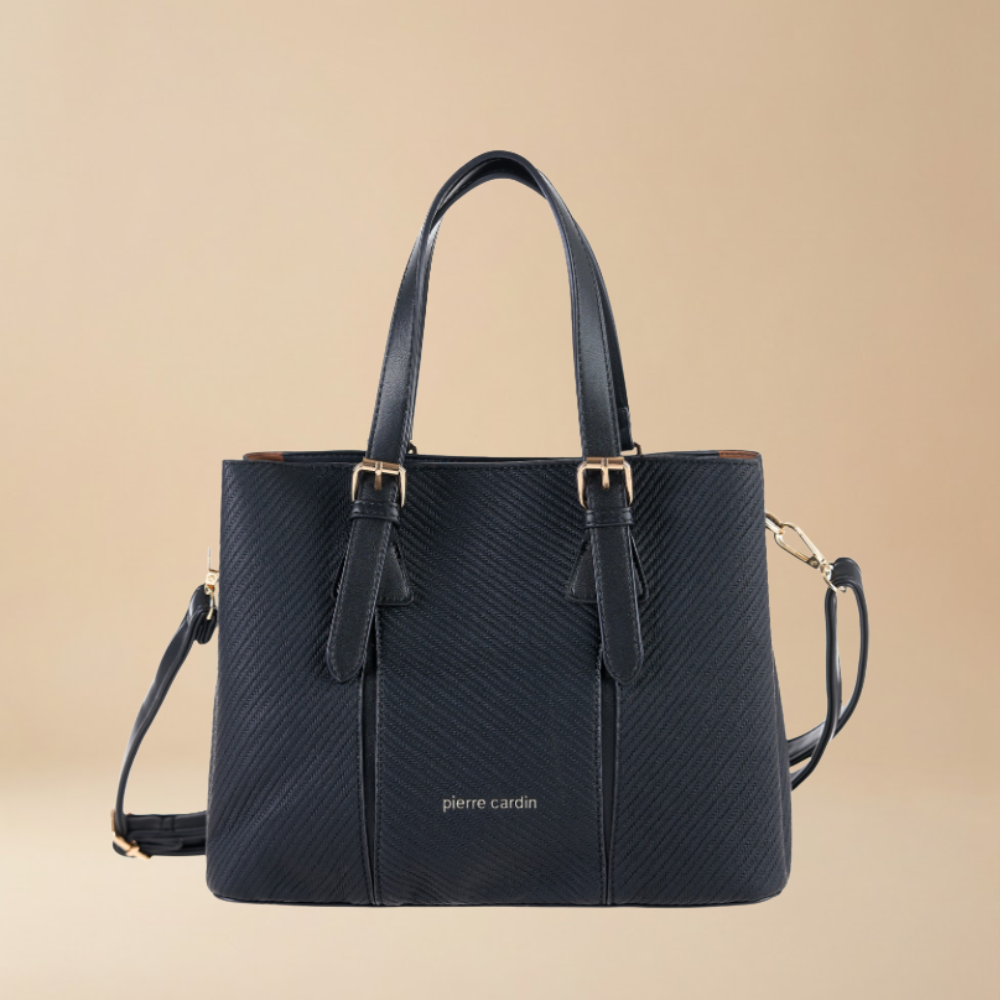 Pierre Cardin “Linea Nova” Mixed-Material Shoulder Bag